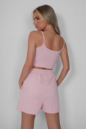 Kaiia Cami Vest Top Soft Pink