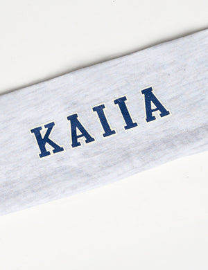 Kaiia Logo Headband Light Grey Marl