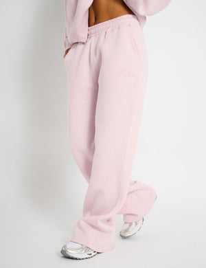 Kaiia Wide Leg Sweat Pants Pink Chai Public Desire