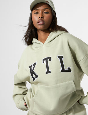 Kaiia KTL Logo Oversized Hoodie Sage