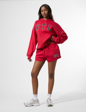 Kaiia KTL Logo Oversized Hoodie Red