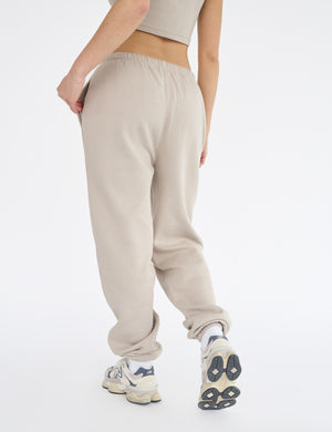 Kaiia Logo Cuffed Joggers Stone