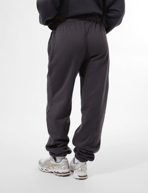 Kaiia Logo Cuffed Joggers Dark Grey