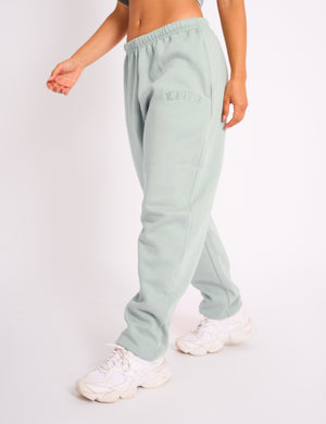 Kaiia Logo Cuffed Joggers Sage Green