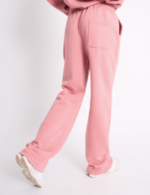 Kaiia Logo Wide Leg Jogger Blusher