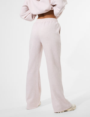 Kaiia Logo Wide Leg Joggers Oat