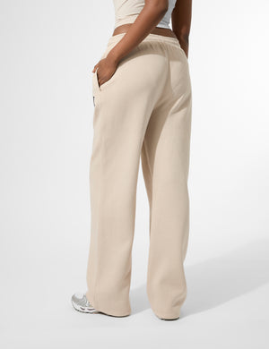 Kaiia KTL Logo Wide Leg Joggers Truffle