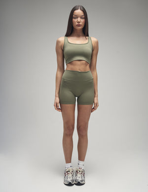 Kaiia Sculpt Shorts Khaki