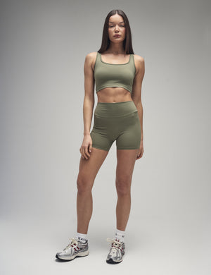 Kaiia Sculpt Shorts Khaki