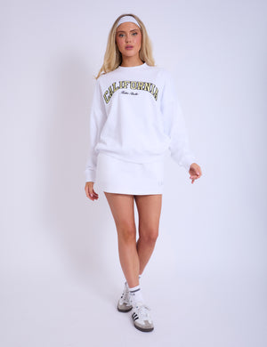 Kaiia California Oversized Sweatshirt White