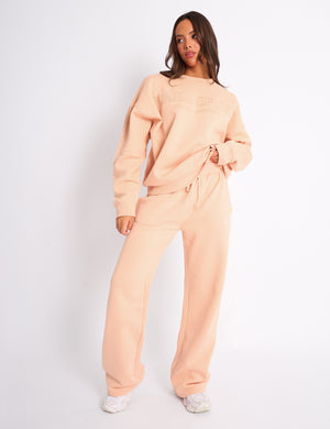 Kaiia Sport Oversized Sweatshirt Apricot