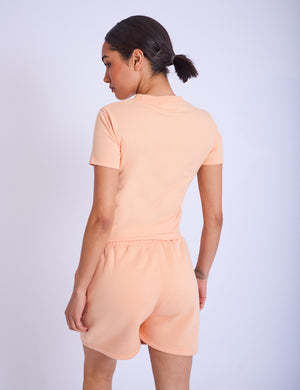 Kaiia Studio Longline Baby Tee Peach