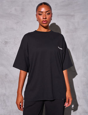 Kaiia Studio Logo Oversized Tee Black