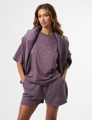 Kaiia Sport Oversized T-shirt Elderberry