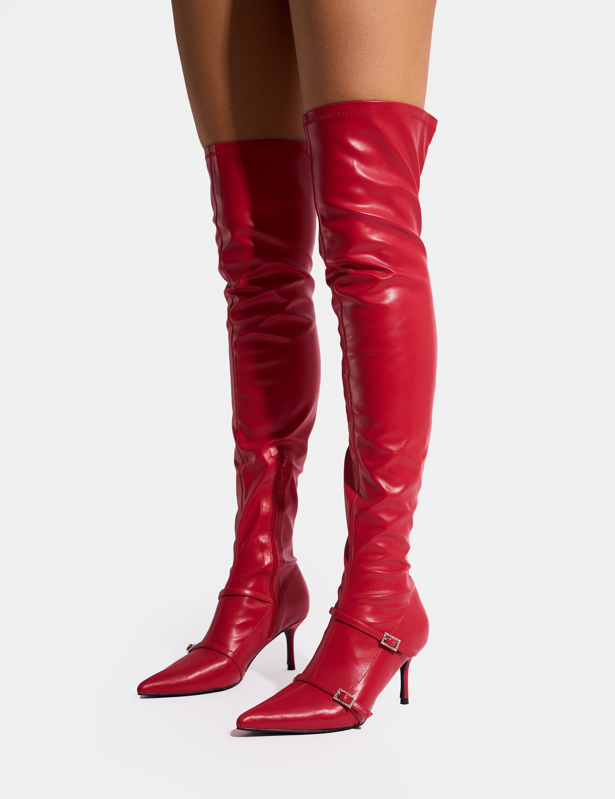 Sexy Red thigh online high boots new size 7❤️❤️❤️