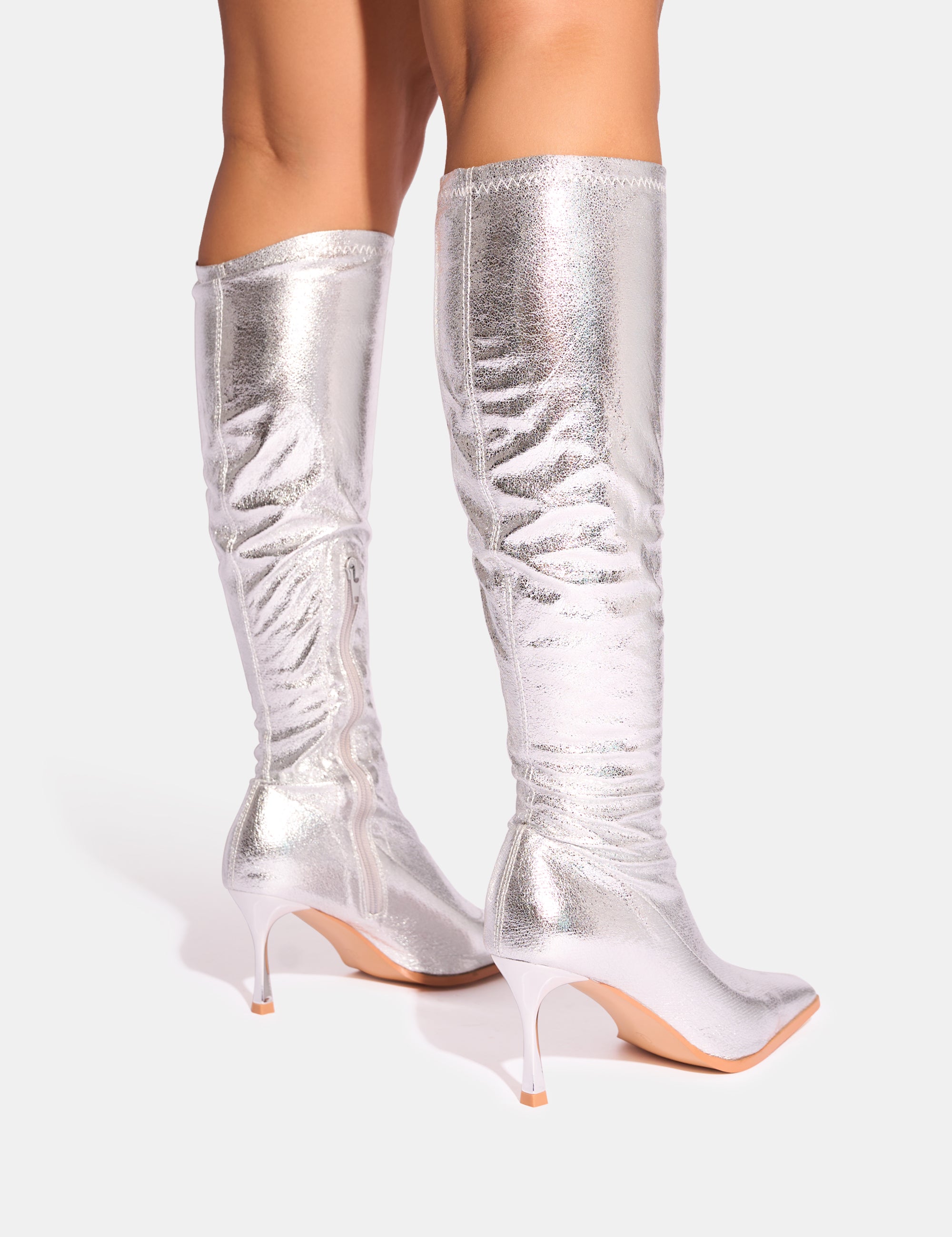 Over the knee boots with clear heel online