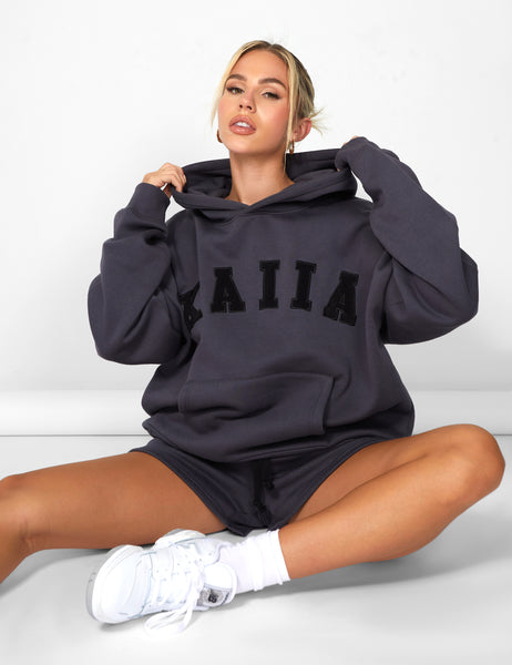 Wardrobe Essentials Slogan Oversized Hoodie