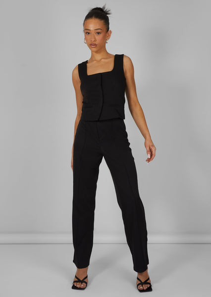 Black slim deals leg tailored trousers