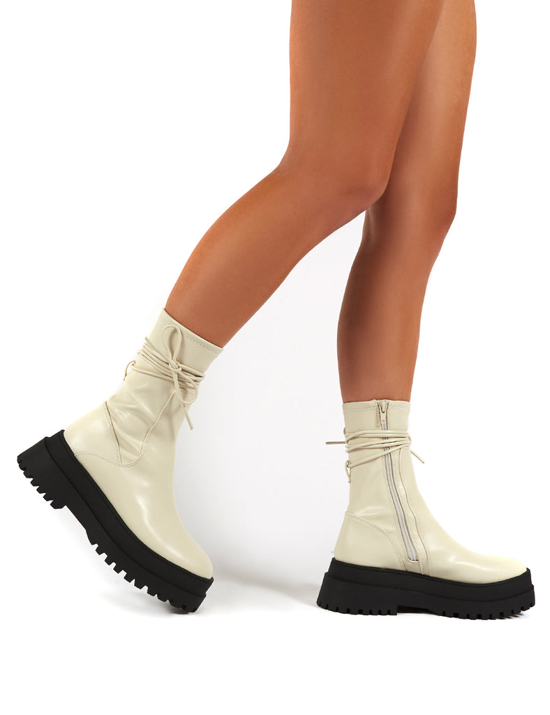 Public desire lace hot sale up boots