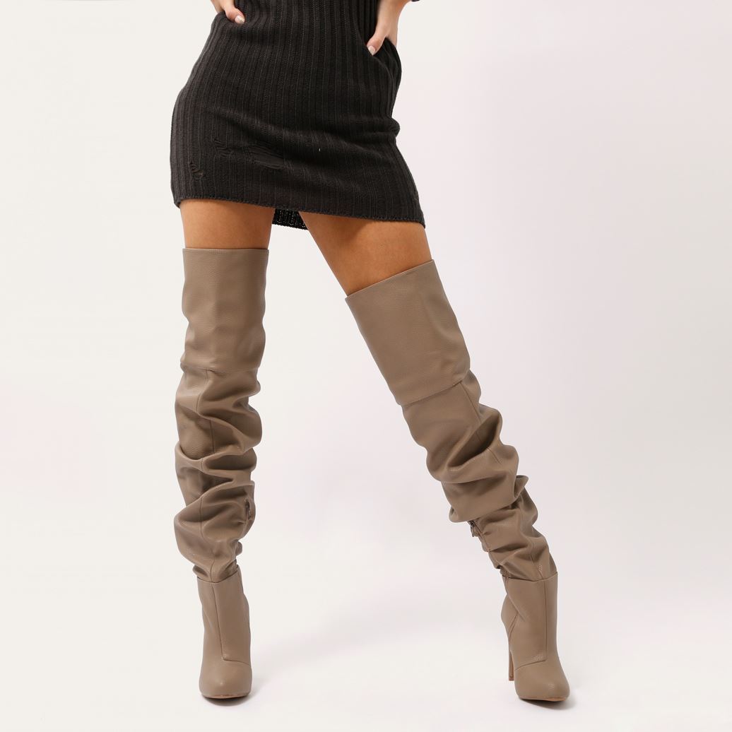 Slouch over the hot sale knee boots