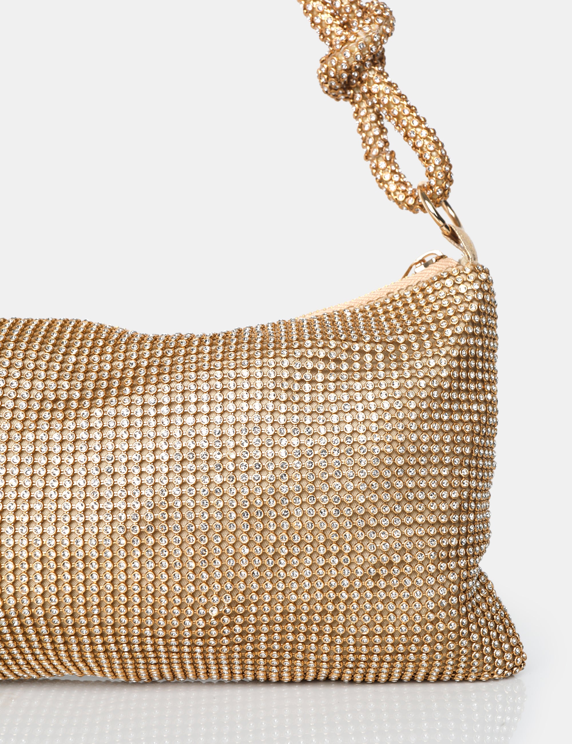 Gold discount diamonte bag