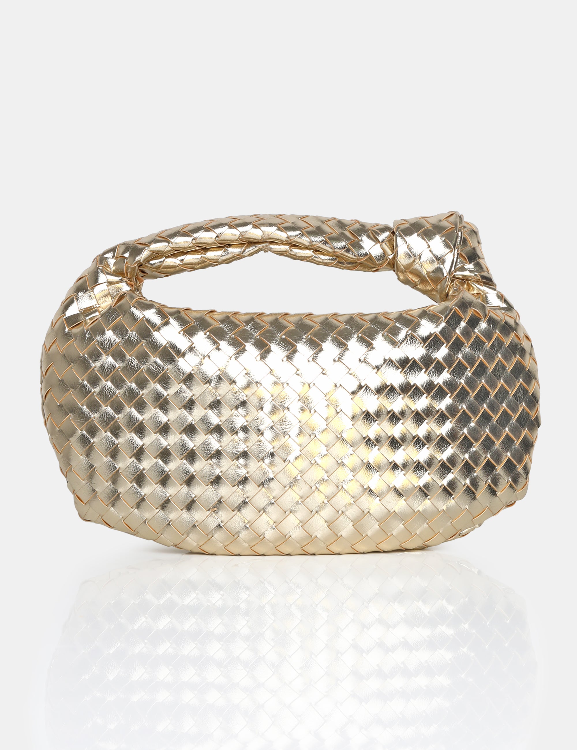 Gold best sale woven bag