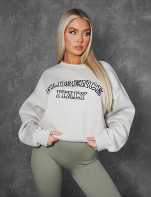 FLORENCE OVERSIZED SWEATSHIRT STONE