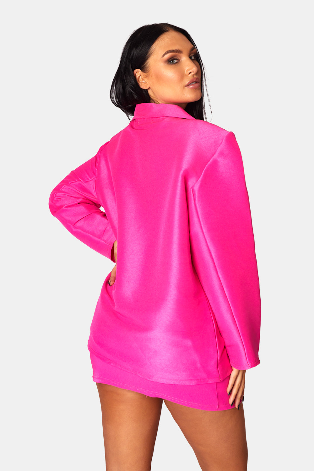 Tailored Micro Mini Skirt Pink