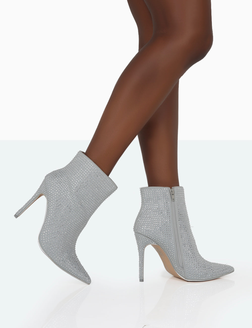 Public desire silver boots hotsell