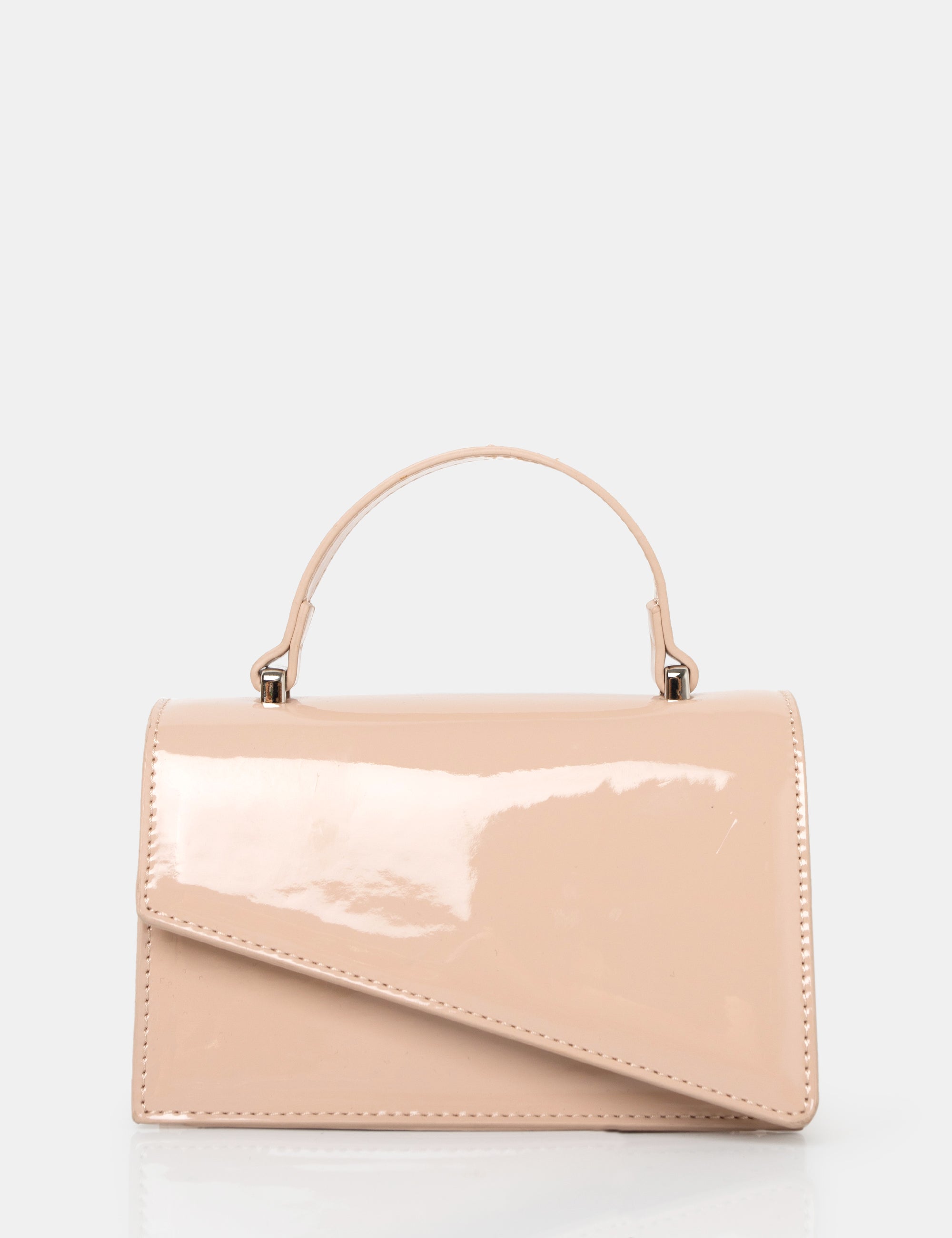 Nude patent handbag new arrivals