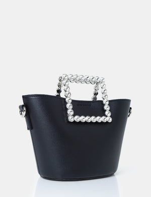 Mini black grab on sale bag