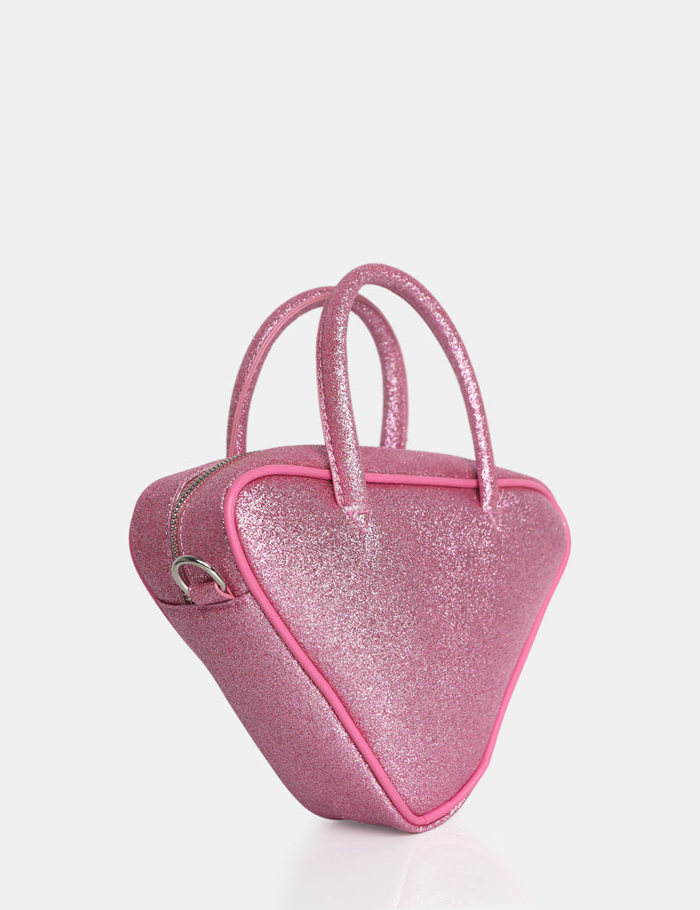 The Diana Pink Glitter Triangle Grab Bag | Public Desire