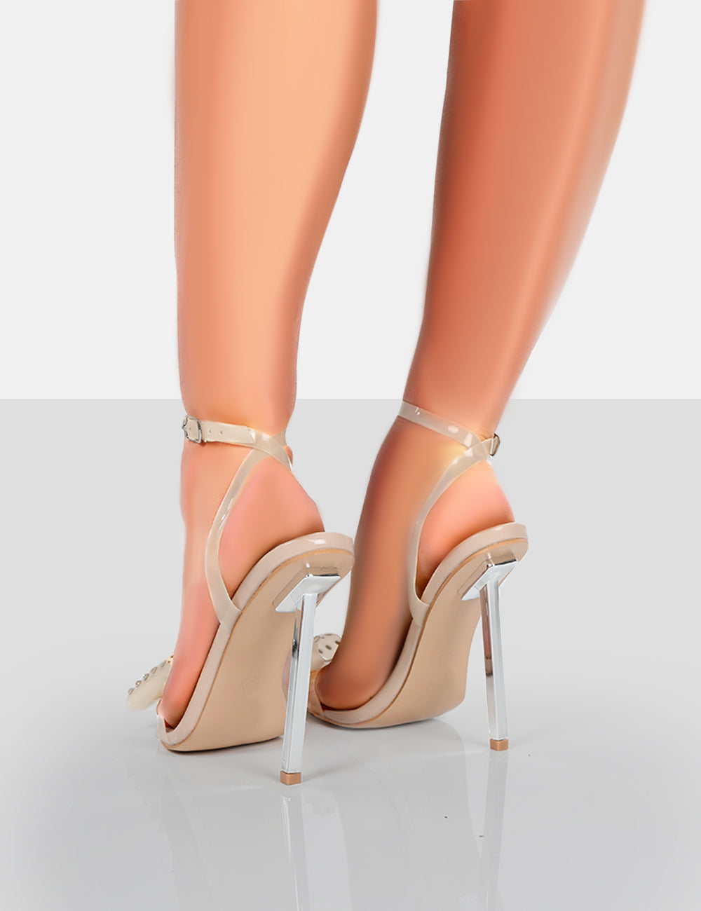 Gigi clear toe store heel