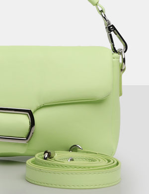 The Capri Lime Padded Shoulder Bag