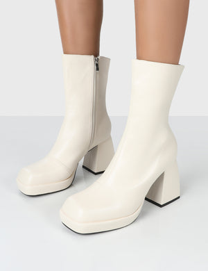 Chunky block hotsell heel ankle boots