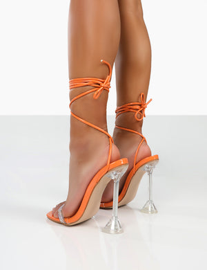 Lace up snake on sale heels