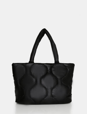 The Rudy Black Nylon Tote Bag