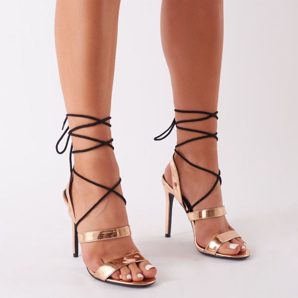 Rose gold heels hot sale public desire