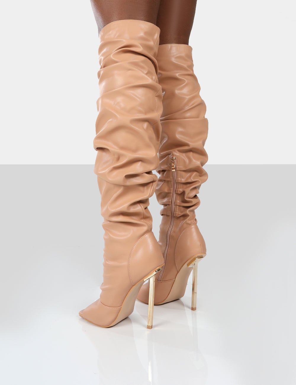 Nude thigh deals high boot