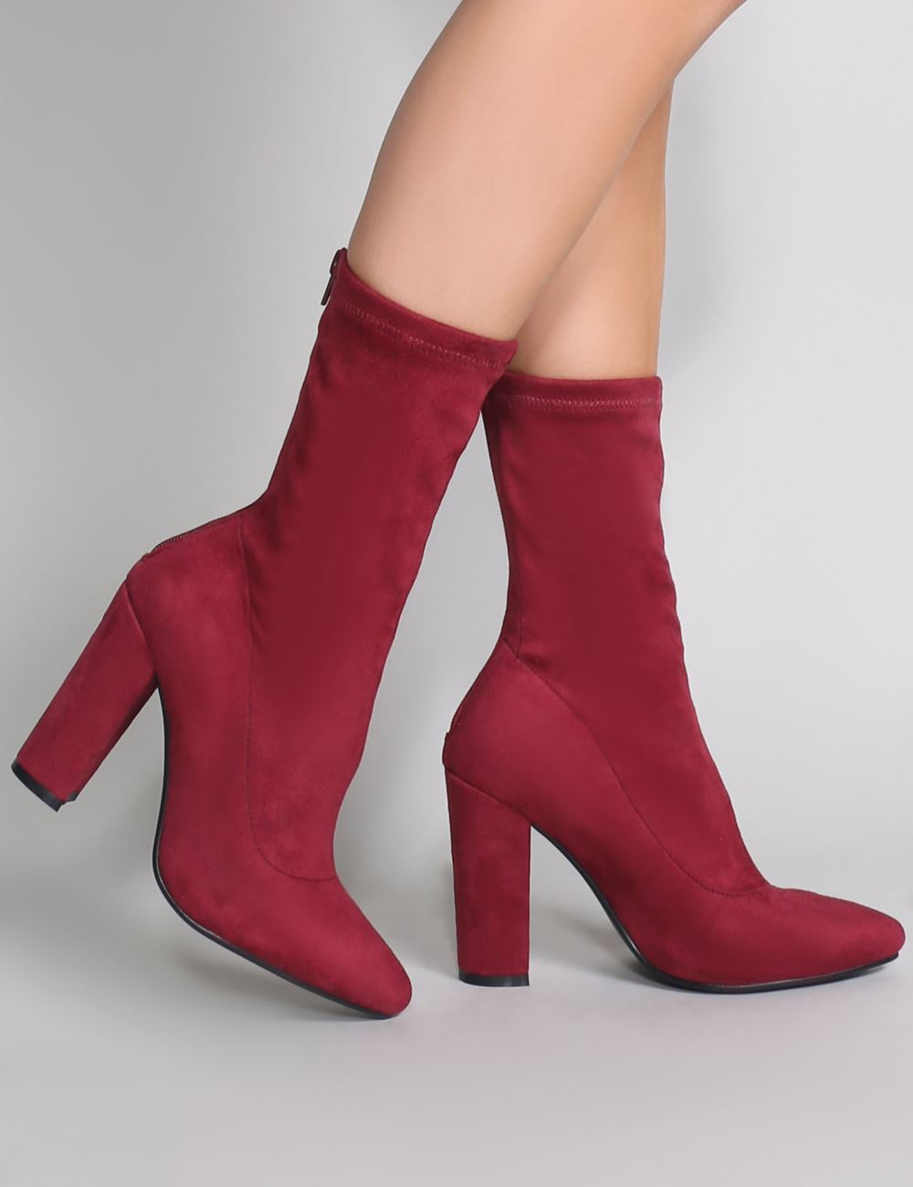 Public desire sale burgundy boots