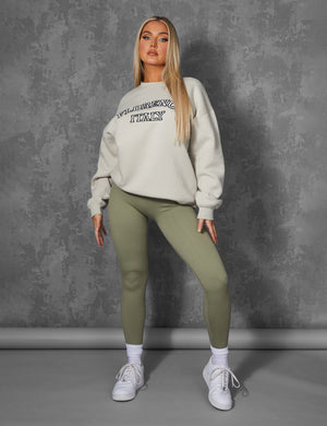 FLORENCE OVERSIZED SWEATSHIRT STONE