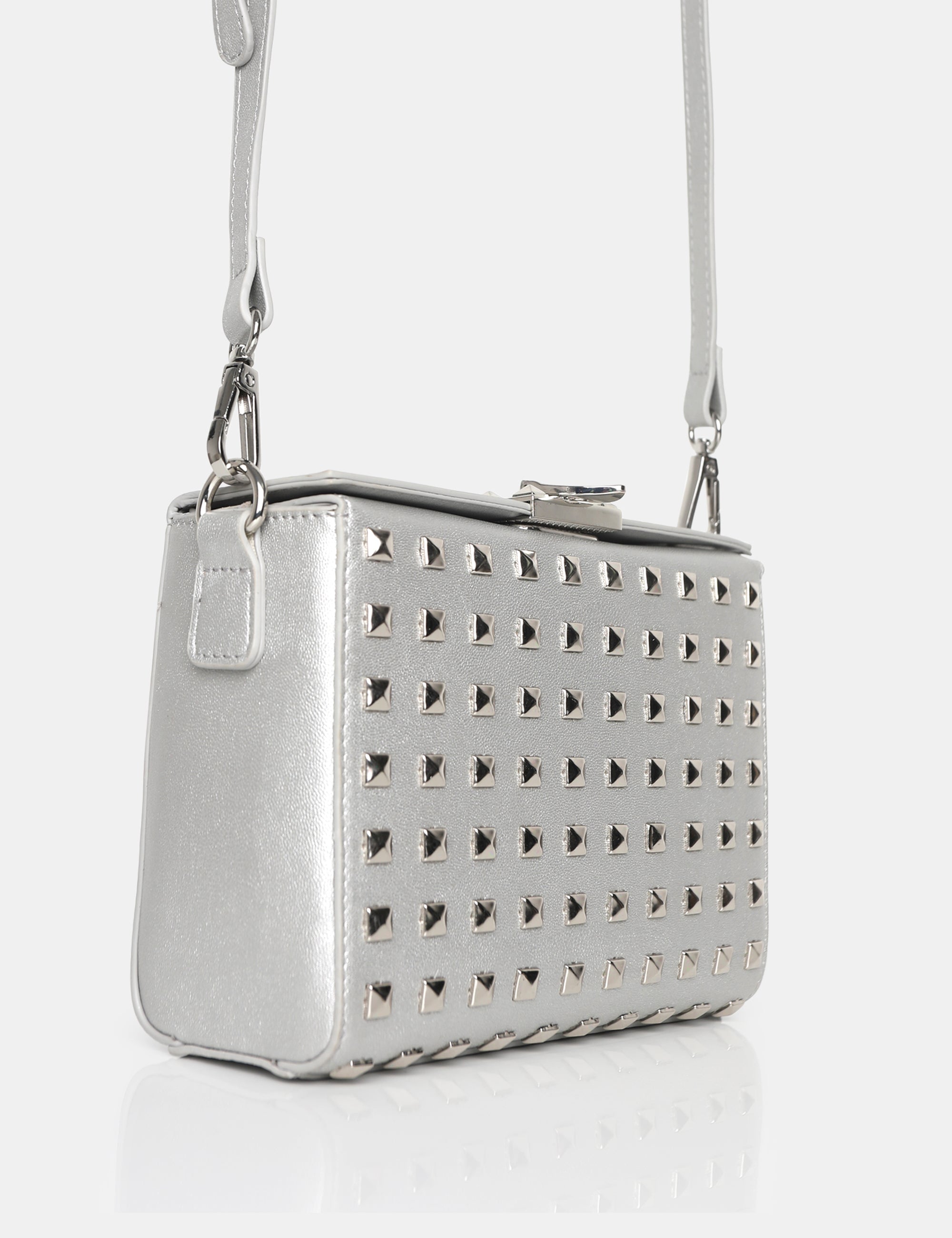 Silver studded clearance purse